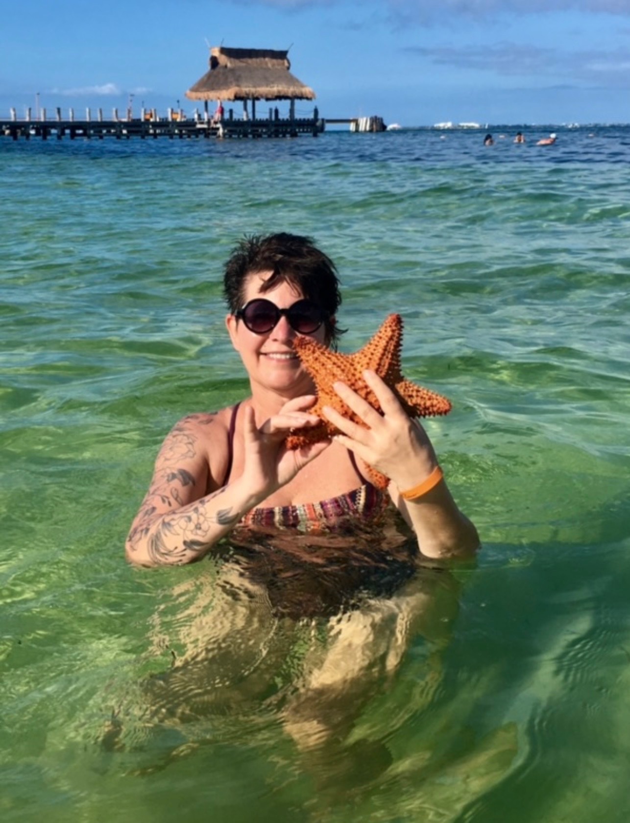 Lady with starfish